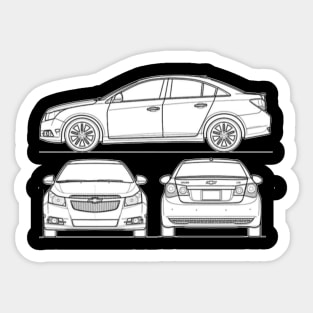 Chevrolet Cruze 2010 2011 2012 2013 2014 2015 Sticker